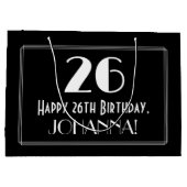 26th Birthday: Art Deco Inspired Style "26", Name Groot Cadeauzakje