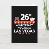 26th Wedding Anniversary Couples Las Vegas Trip Kaart (Voorkant)