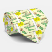 278 Engelse leraar Cartoon in kleur Stropdas (Opgerold)