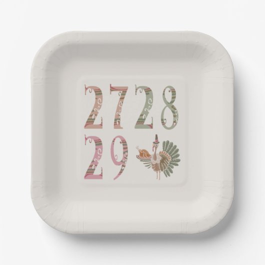 27 28 29 Turkey | Community Sharing of Blessings Papieren Bordje (Voorkant)