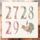 27 28 29 Turkey | Community Sharing of Blessings Raamsticker (Vel 2)