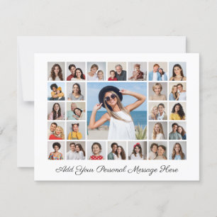 27 Collage Photo Carte de Vœux Ajoutez Votre Propr