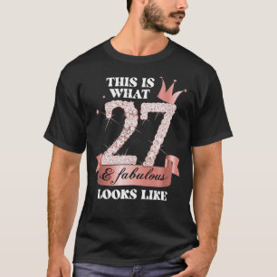 27 & Fabulous I Roos and Black Party Group Candid T-shirt
