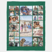 27 Fotocollage gepersonaliseerd Fleece Deken (Voorkant)