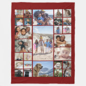 27 Fotocollage gepersonaliseerd Fleece Deken (Voorkant)