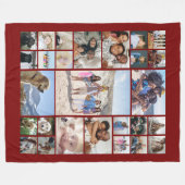 27 Fotocollage gepersonaliseerd Fleece Deken (Voorkant (Horizontaal))