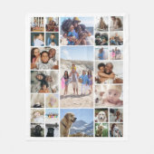 27 Fotocollage gepersonaliseerd Fleece Deken (Voorkant)