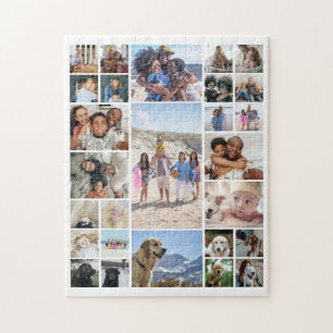 27 Fotocollage gepersonaliseerd Legpuzzel