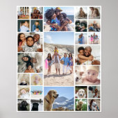 27 Fotocollage gepersonaliseerd Poster (Voorkant)