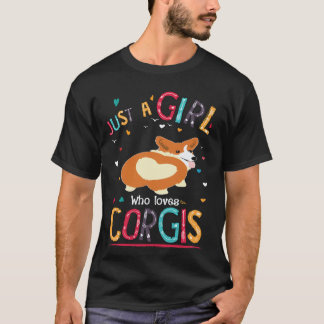 27 Gewoon Een Meisje Dat Van Corgi Houdt T-shirt