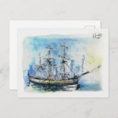 27 : HMS Endeavour Briefkaart (Voorkant / Achterkant)