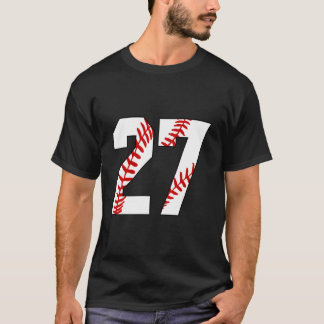 27 Honkbalknopen Honkbal Moeder Jersey Nummer 27 T-shirt