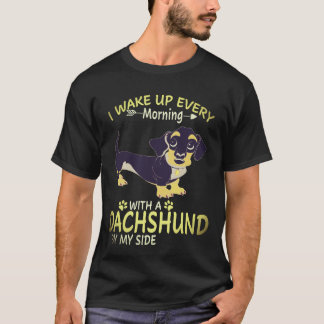 27 Ik word elke ochtend wakker met een Dachshund n T-shirt