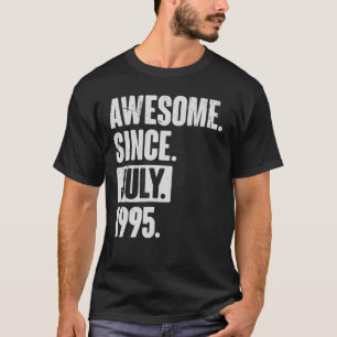 27 jaar oude 27e verjaardag Geweldige sinds juli 1 T-shirt