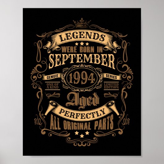 27 jaar oude verjaardag Legend juli 1994 27e Poster (Voorkant)