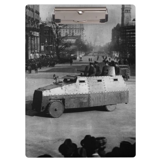 27 maart 1917:  De pantserwagen Klembord (Voorkant)