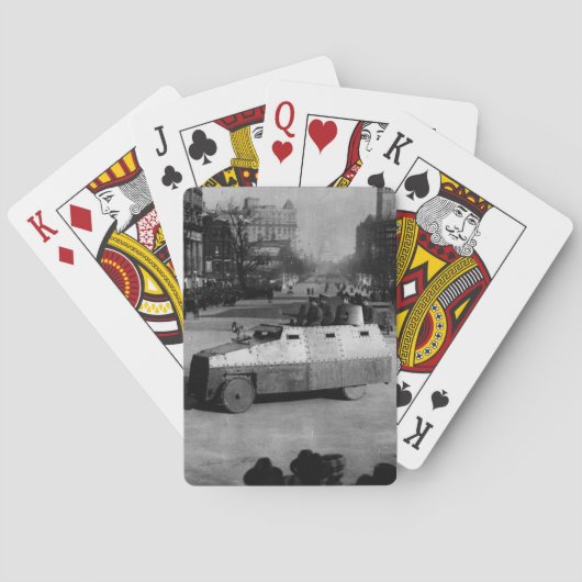 27 maart 1917:  De pantserwagen Pokerkaarten (Achterkant)