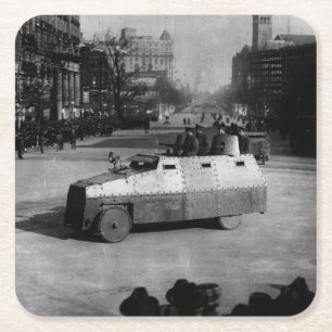 27 maart 1917:  De pantserwagen Vierkante Kartonnen Onderzetter