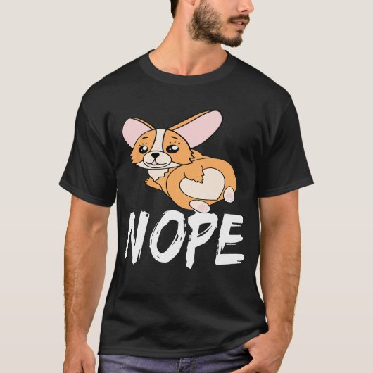 27 Nope Corgi T-shirt (Voorkant)