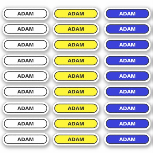 27 Persoonlijke naamlabels - Custom School Sticker (Voorkant)