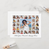 27 Photo Collage Ajoutez votre propre carte de vœu (Devant/Arrière en situation)