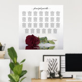 27 Tableau Mariage avec Rose de Bourgogne (Bureau à domicile)