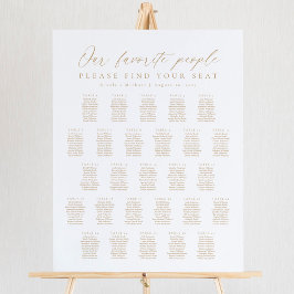 27 Tafels Onze favoriete mensen Zitplaatskaart Poster