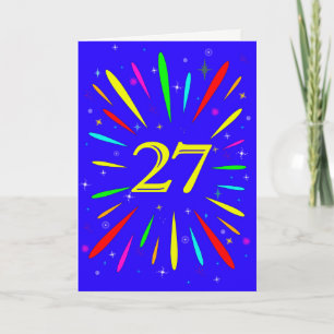 27e 'Birthday Explosion'-Kaart Kaart