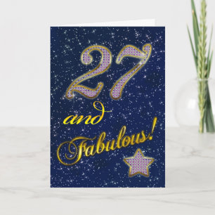 27e fête d'anniversaire Invitation