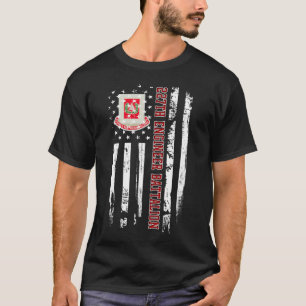 27e Ingenieursbataljon Veteraan VS Vlag Veteranen T-shirt