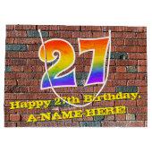 27e verjaardag: Fun, door graffiti geïnspireerde r Groot Cadeauzakje (Achterkant)