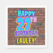 27e verjaardag ~ Fun, geïnspireerd door Urban Graf Servet (Voorkant)