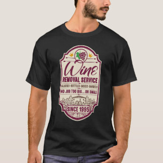 27e verjaardag I Label Wijnkaraf I Wijnverwijderin T-shirt