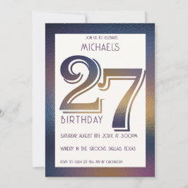 27e verjaardag uitnodiging