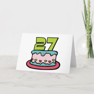 27e Verjaardagstaart Kaart