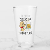 280 ans de chien 40e anniversaire de verre (Dos)