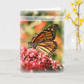 2844 Monarch vlinder sympathie Kaart (Gele Bloem)