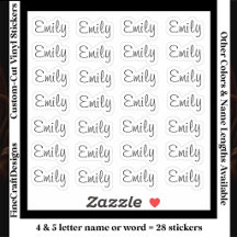 28 Aangepast Modern 4/5 Letters Naam Woord Zwart