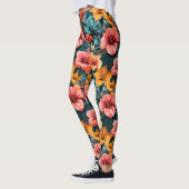 #28 Bloemen patroon Leggings (Links)