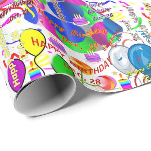 28 december, cadeaupapier voor thuisdag (Rol Hoek)