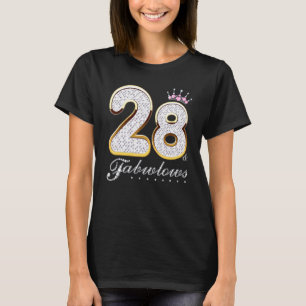 28 en 28 jaar oud 28 jaar oud diamant C T-shirt