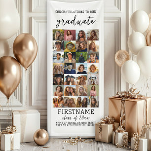 28 Foto Collage Afstuderen Modern Minimaal Wit Spandoek