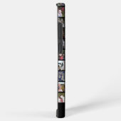 28 Foto Collage Grid - 2 tekstvakken - zwart Samsung Galaxy Hoesje (Rechterkant)