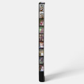 28 Foto Collage Grid - 2 tekstvakken - zwart Samsung Galaxy Hoesje (Linkerkant)