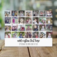 28 Foto Collage Grid - 2 tekstvakken - zwart wit