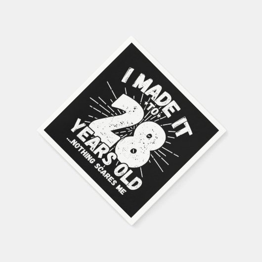 28 Jaar Oud Sarcastisch Meme Grappig 28e Verjaarda Servet (Hoek)