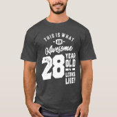 28 jaar oude cadeau | 28e verjaardag van cadeauide t-shirt (Voorkant)