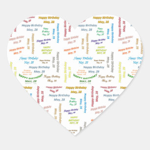 28 mei, 28-jarige Sticker