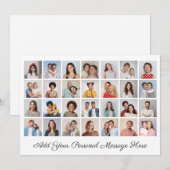 28 Photo Collage Ajoutez Votre Propre Carte Plat D (Devant / Derrière)