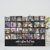 28 Photo Collage Grille - 2 Zones de texte carte d (Debout devant)